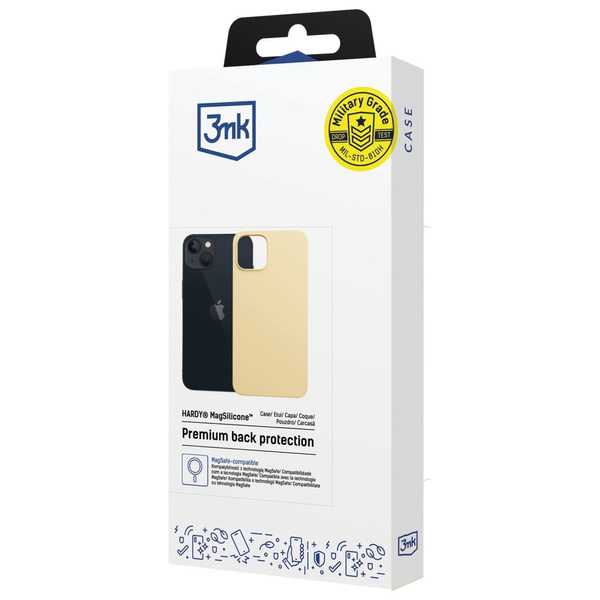 Etui 3MK Hardy MagSilicone do Apple      iPhone 15 żółty