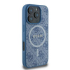 Guess GUHMP16LG4GFRB iPhone 16 Pro6.3" niebieski/blue hardcase 4G Ring Classic Logo MagSafe