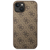 Guess GUHCP14MG4GFBR iPhone 14 Plus / 15 Plus 6.7" brązowy/brown hard case 4G Metal Gold Logo