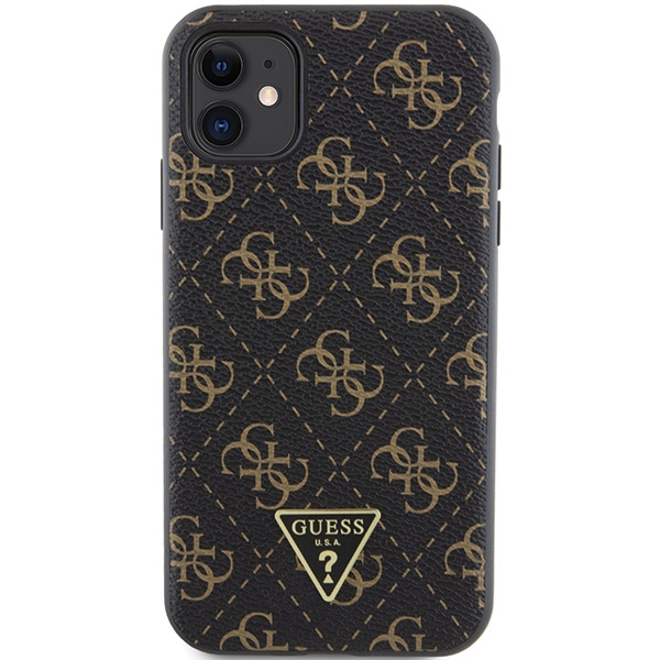 Guess GUHCN61PG4GPK iPhone 11 / Xr 6,1" czarny/black hardcase 4G Triangle Metal Logo