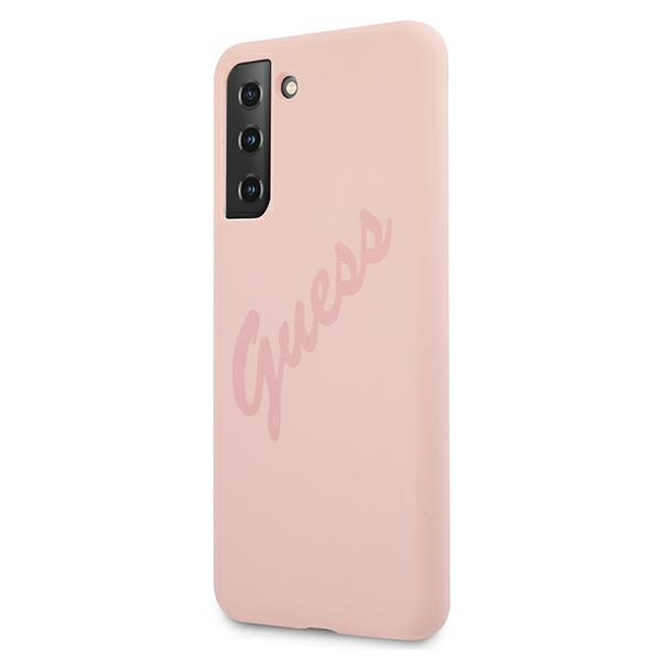 Guess GUHCS21MLSVSPI S21+ G996różowy/pink hardcase Script Vintage