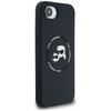Etui Karl Lagerfeld Liquid Silicone Karl & Choupette Heads z MagSafe na iPhone 16e - czarne