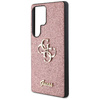 Etui Guess Fixed Glitter Big 4G Metal Logo do Samsung Galaxy S25 Ultra różowy