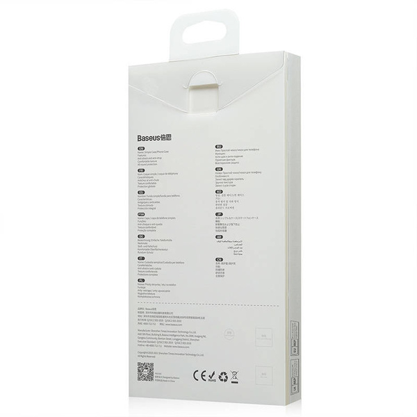 Przeźroczyste Etui Baseus Simple do iPhone 13 Pro Max (białe)