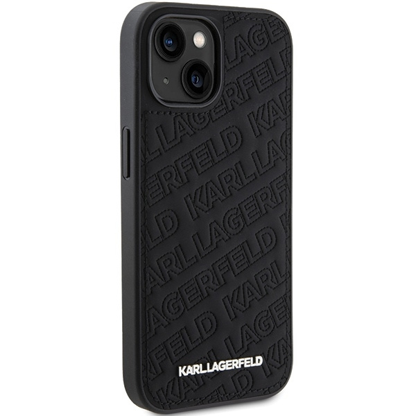Etui Karl Lagerfeld Quilted K Pattern na iPhone 15 - czarne