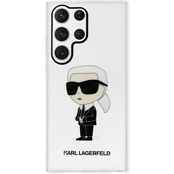 KARL LAGERFELD KLHCS23LHNIKTCT S23 ULTRA S918 TRANSPARENT HARDCASE IKONIK KARL LAGERFELD