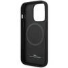 Case BMW BMHMP14L22RFGK iPhone 14 Pro 6.1" black/black Leather Diamond Pattern MagSafe