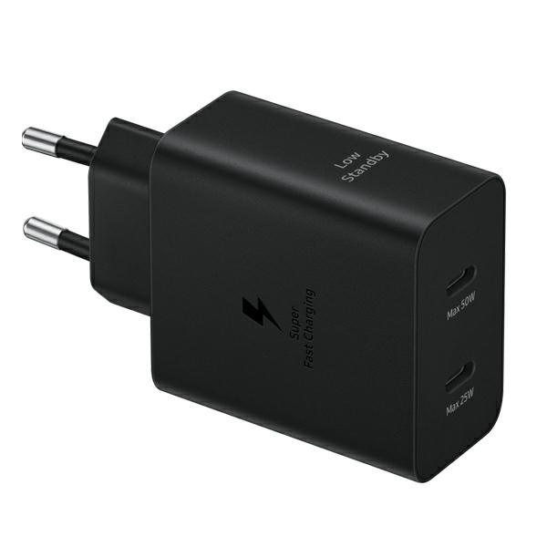 Ład. siec. Samsung EP-T5020XBEGEU PD 50W+ kabel USB-C/USB-C 5A 1.8m Super Fast Charge czarny/black
