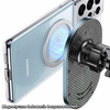 USAMS Uchwyt indukcyjny Magnetic CarWireless Charging 15W do kratki went. szary/grey CD170DZ01 (US-CD170)