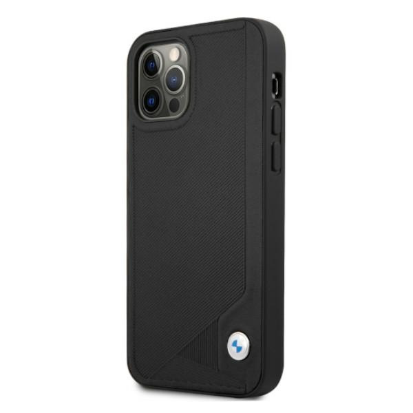 Etui BMW BMHCP12LRCDPK iPhone 12 Pro Max6,7" czarny/black hardcase Leather Deboss