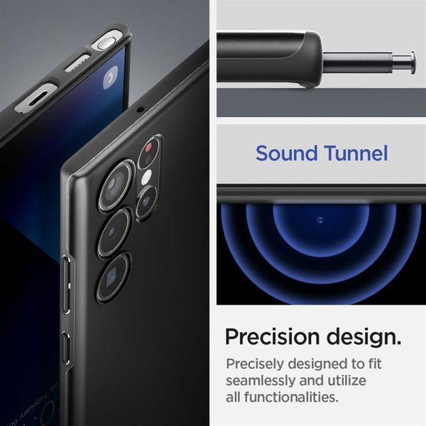 Spigen Thin Fit Case for Samsung Galaxy S22 Ultra - Black