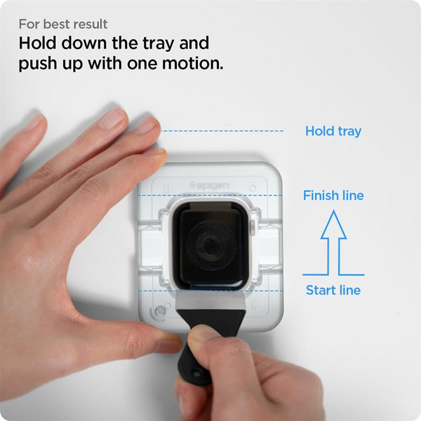 Spigen ProFlex EZ Fit Hybrid Glass for Apple Watch 7 / 8 (45 mm) - 2 pcs.