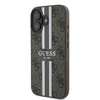Guess GUHMP16MP4RPSW iPhone 16 Plus6.7" brązowy/brown hardcase 4G Printed Stripes MagSafe