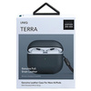 Etui UNIQ Terra Genuine Leather na AirPods 3 - niebieskie
