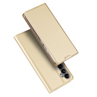 DUX DUCIS SKIN PRO CASE FOR SAMSUNG GALAXY A34 5G FLIP CARD WALLET STAND GOLD