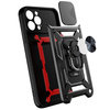 HYBRID ARMOR CAMSHIELD CASE FOR IPHONE 14 ARMORED CASE WITH CAMERA COVER BLACK