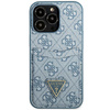 Guess GUHCP13LP4TPB iPhone 13 Pro / 13 6,1" niebieski/blue hardcase 4G Triangle Logo Cardslot
