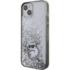 KARL LAGERFELD KLHCP15MLKCNSK IPHONE 15 PLUS / 14 PLUS 6.7" TRANSPARENT HARDCASE LIQUID GLITTER CHOUPETTE