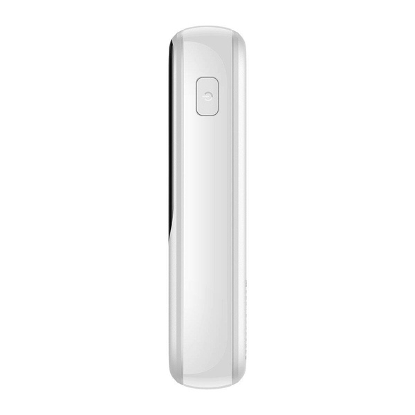 Baseus Qpow Digital Display Power Bank with Fast Charging 10000mAh 20W QC/PD/SCP/FCP with Built-in Lightning Cable White