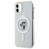 Karl Lagerfeld KLHMN61HGKCNOT case for iPhone 11 / Xr - transparent hardcase Karl&amp;Choupette Glitter MagSafe