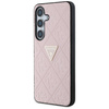 Etui Guess Hot Stamp 4G Pattern Triangle Metal Logo do Samsung Galaxy S25 różowy
