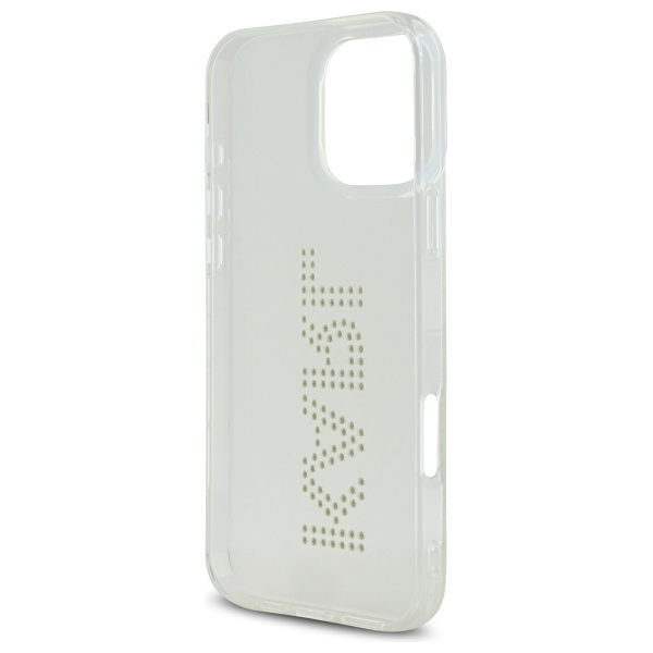 Karl Lagerfeld KLHCP16XHKLSTDCT iPhone    16 Pro Max 6.9" przezroczysty/transparent hardcase IML Rhinestones Logo