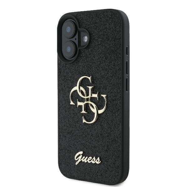 Guess GUHCP16MHG4SGK iPhone 16 Plus 6.7" czarny/black hardcase Fixed Glitter Big 4G