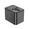 JELLICO uniwersalny adapter podróżny S9 PD 2xUSB-C + 1xUSB 3.4A Max 2500W Czarny