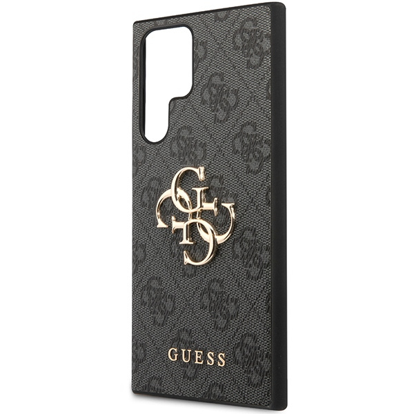 Guess GUHCS23L4GMGGR S23 Ultra S918szary/grey hardcase 4G Big Metal Logo