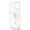 Etui Karl Lagerfeld Karl&Choupette Glitter MagSafe na iPhone 15 Plus - przezroczyste