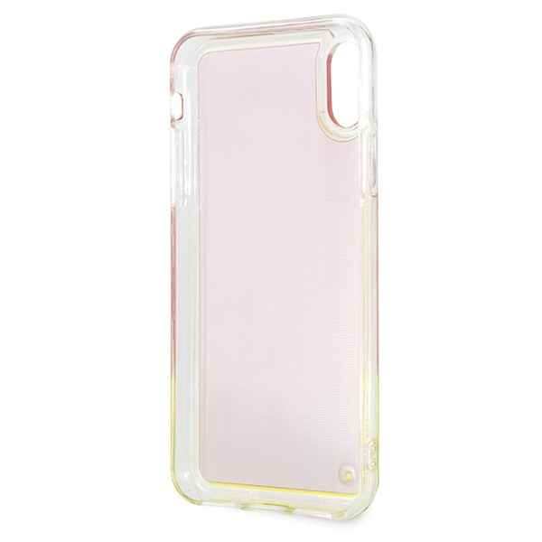Guess GUHCPXGLCPI iPhone X/Xs różowy/pink hard case California Glow in the dark