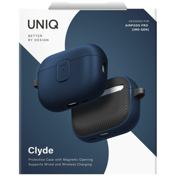 Etui UNIQ Clyde do AirPods Pro 3 gen     niebiesko szary
