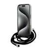 KARL LAGERFELD KLHMP15LHCKCKLCK IPHONE 15 PRO 6.1" BLACK/BLACK HARDCASE IML CROSSBODY MONOGRAM KARL & CHOUPETTE HEAD MAGSAFE