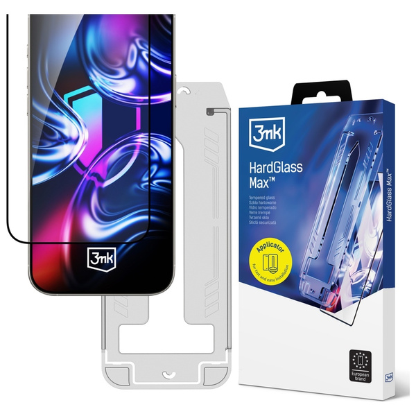 Szkło hartowane 3MK HardGlass Max        z aplikatorem do Samsung Galaxy S24/S25
