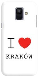 FUNNY CASE OVERPRINT I LOVE CRACOW SAMSUNG GALAXY A6 2018