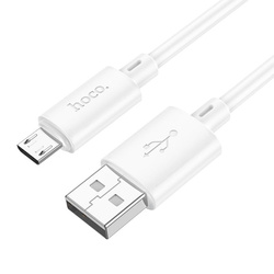 Kabel USB A do Micro USB Hoco 2,4A 2 m X88 biały