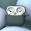 Etui do AirPods 3 silikonowy miękki pokrowiec na słuchawki + brelok karabińczyk zawieszka czarny (case D)