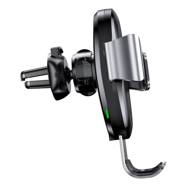 BASEUS QI WIRELESS CHARGER GRAVITY CAR MOUNT (SILVER)
