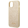 Guess GUHCP14MHGGSHD iPhone 14 Plus/ 15 Plus 6.7" złoty/gold hard case Glitter Script