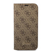 Guess GUBKP14SHG4SHW iPhone 14 / 15 / 136.1" brązowy/brown book 4G Vintage Gold Logo