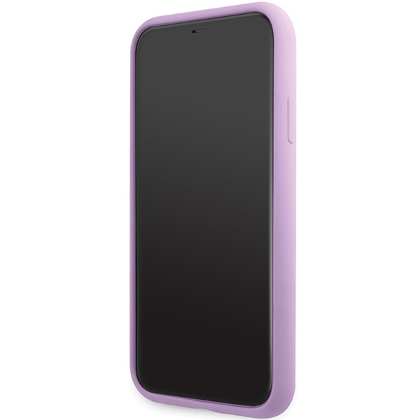 Etui Karl Lagerfeld Silicone Signature na iPhone 11 / Xr - purpurowe