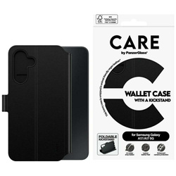 Etui CARE by PanzerGlass Wallet Case M.  Kickstand do Samsung Galaxy M17 5G / A17 / A17 5G czarny