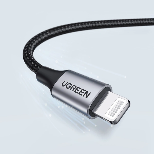 Kabel Ugreen US199 60158 USB-A / Lightning MFi 2m - czarny