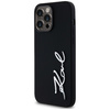 Etui Karl Lagerfeld Silicone Metal        Script Logo do iPhone 14 Pro Max czarny