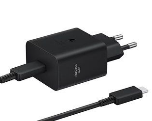 Ład. siec. Samsung EP-T4511XBEGEU PD 45W+ kabel USB-C/USB-C 3A 1.8m Super Fast Charge czarny/black