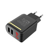 ŁADOWARKA SIECIOWA HOCO C39A LED 2.4A 2xUSB CZARNY