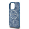 Guess GUHMP16LG4GFRB iPhone 16 Pro6.3" niebieski/blue hardcase 4G Ring Classic Logo MagSafe