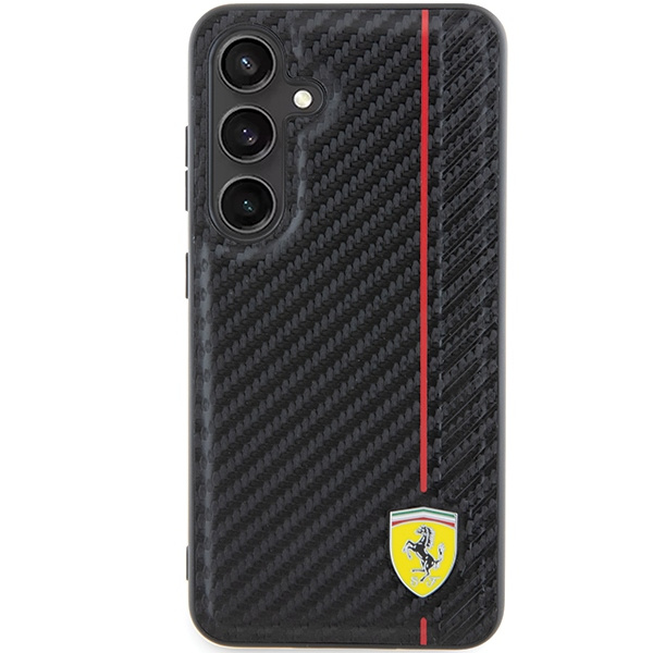 Ferrari FEHCS24SN3DUR S24 S921 czarny/black hardcase Carbon Printed Line