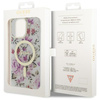 Guess GUHMP14LHCFWST iPhone 14 Pro 6.1"transparent hardcase Flower MagSafe