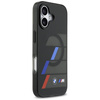 Etui BMW M IML Metal Buttons Tricolor Lines MagSafe do iPhone 17 czarny
